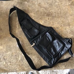 Vera pelle Cross body bag